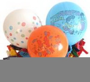 500 adet ( 5 paket ) desenli deiik renklerde punch balon 